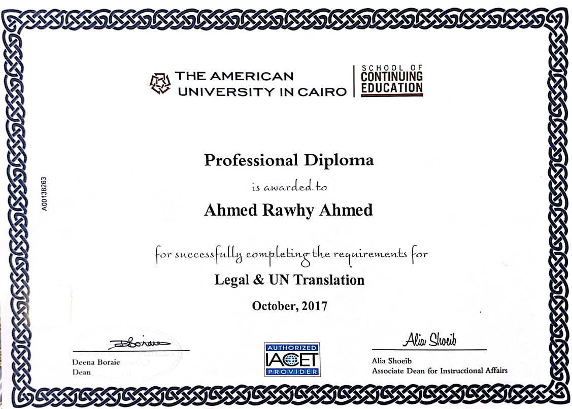 diploma legal translation from usa